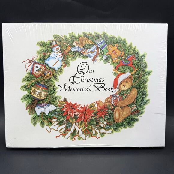 Our Christmas Memories Book NEW w Box Hardcover Photo Album Scrapbook Keepsake - Picture 1 of 4